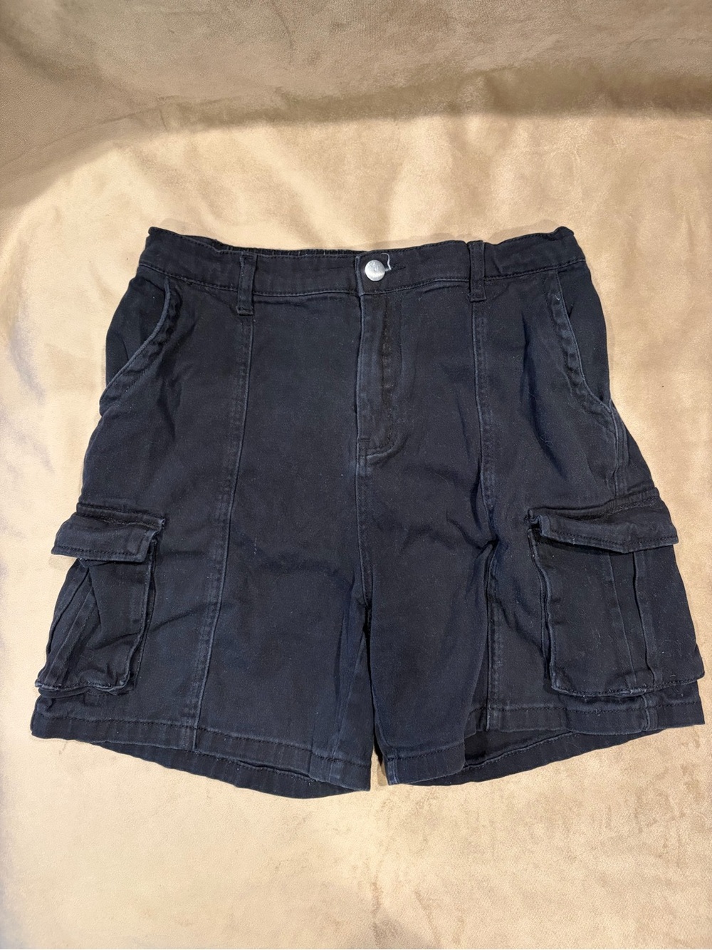 Men's Black Cargo Shorts - Unbranded
